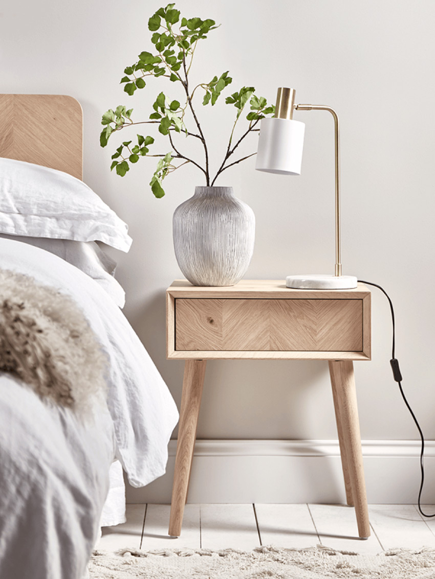 Perfect Pairs Bedside Pedestals and lamps