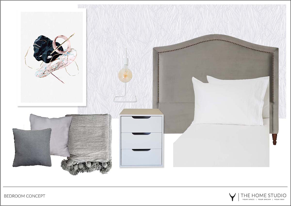 THS Projects Grey White Bedroom Reveal 