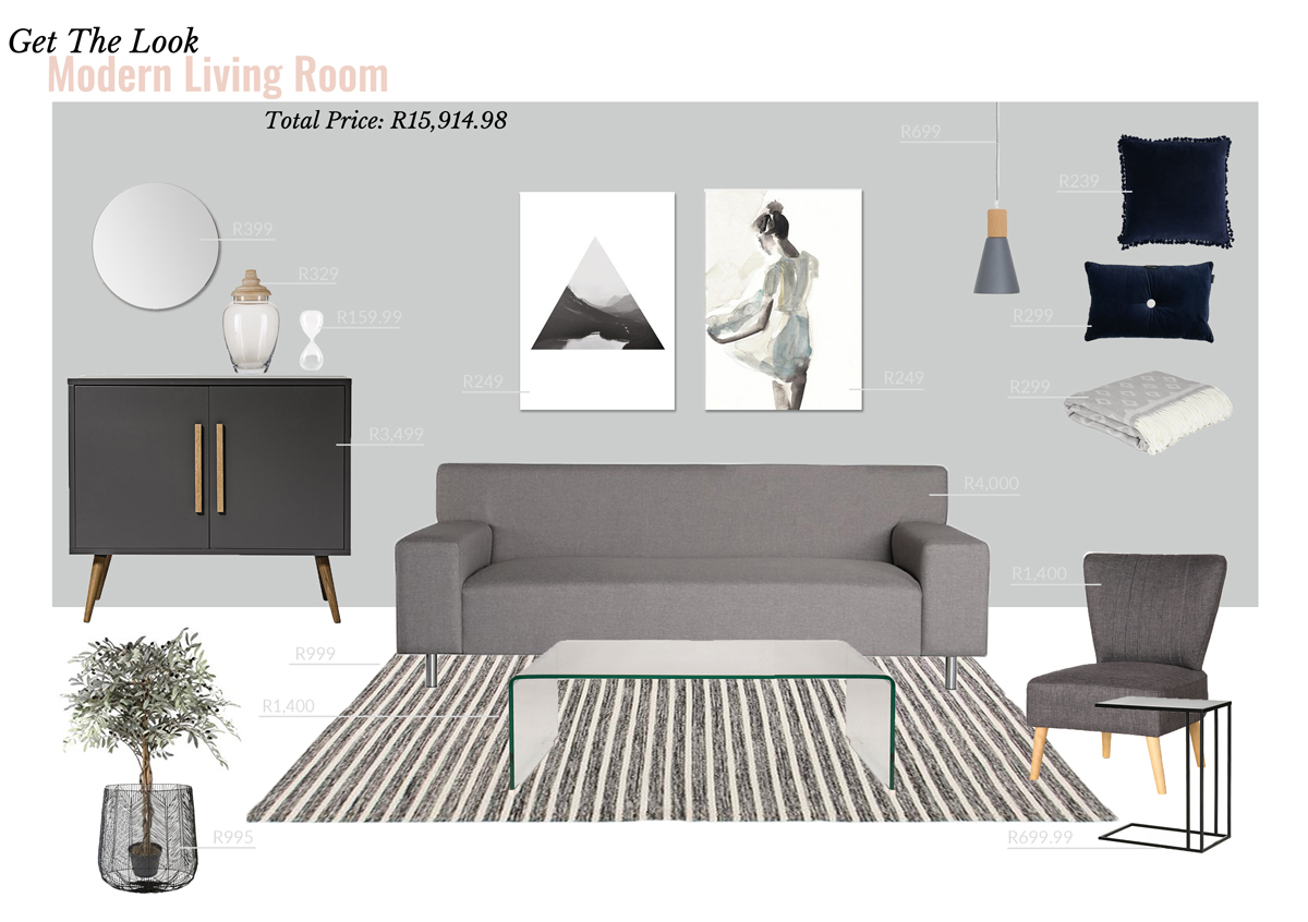 MODERN LIVING ROOM DESIGN, 3 BUDGETS - The Home Studio | Interior Designers