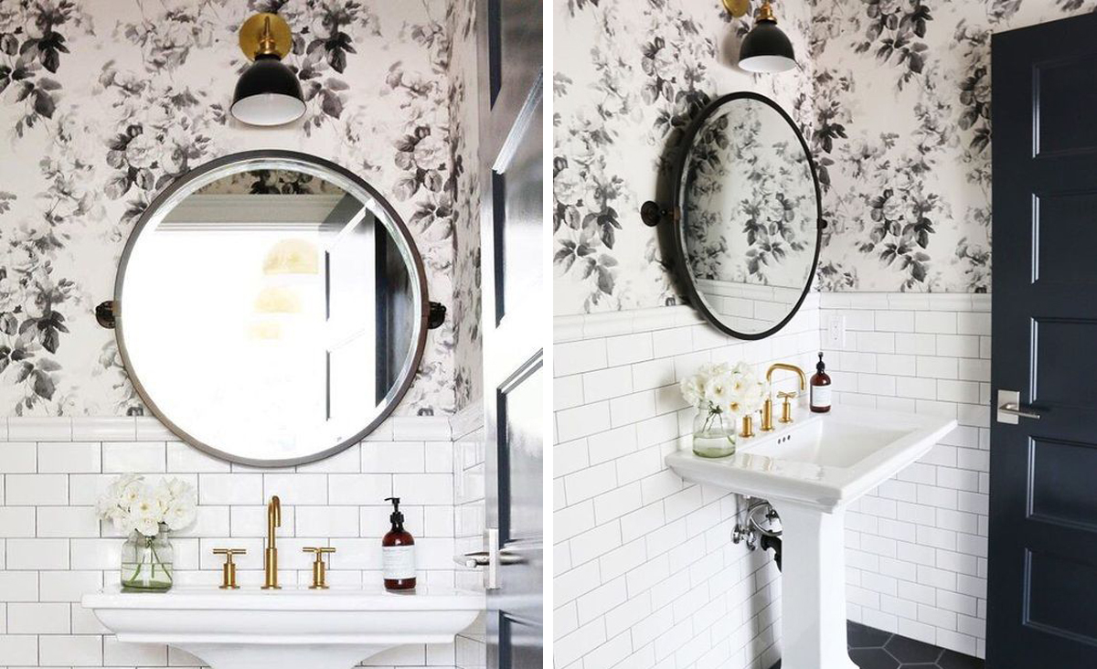 bathroom wallpaper inspiration