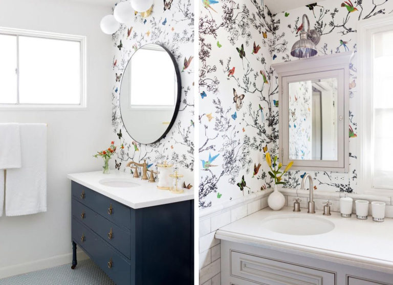 BATHROOM WALLPAPER INSPIRATION - The Home Studio | Interior Designers