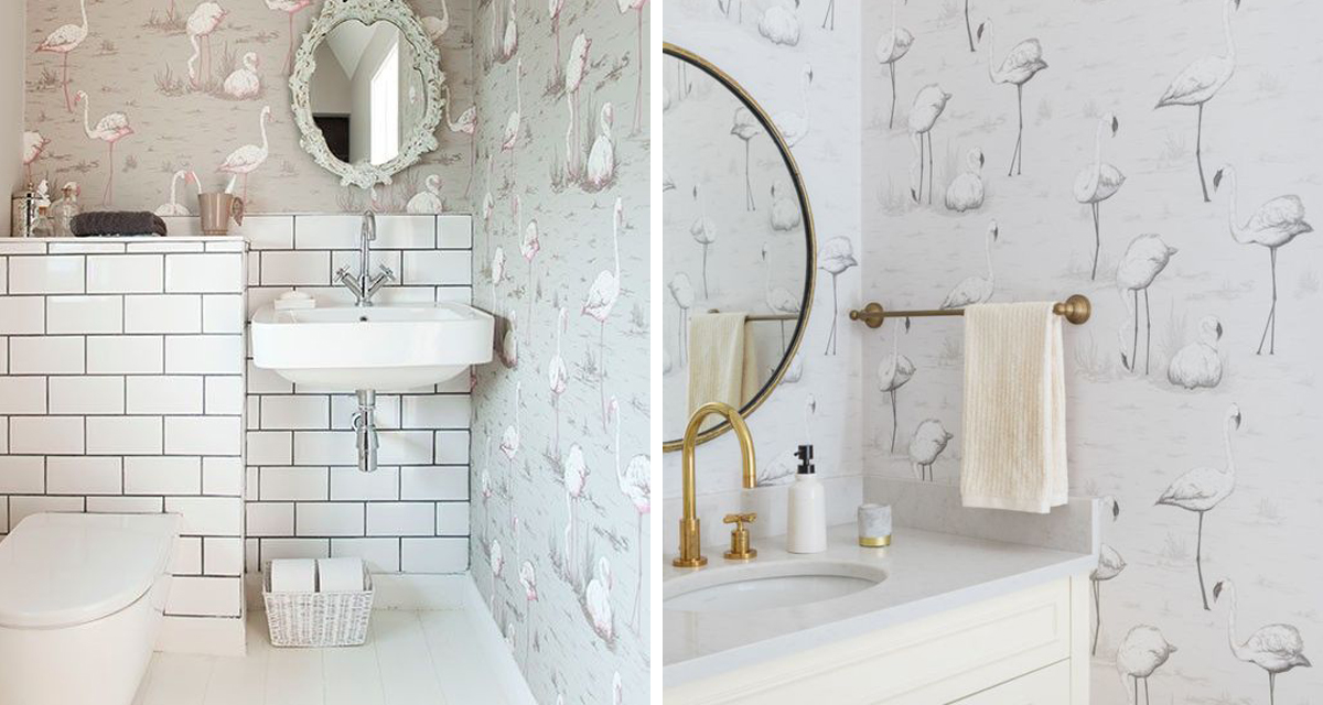 bathroom wallpaper inspiration