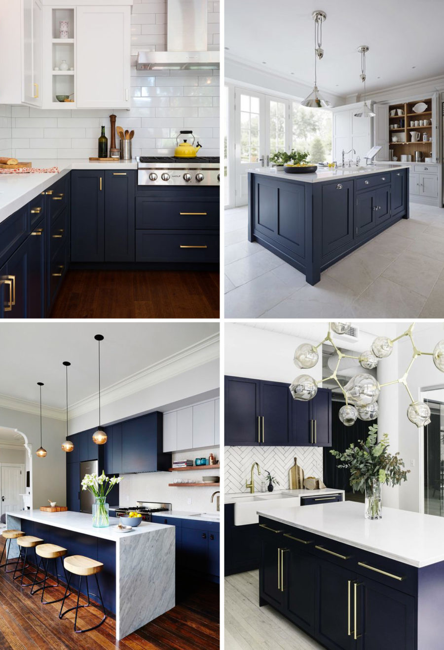BLUE + GREY KITCHEN DESIGN IDEAS - The Home Studio | Interior Designers