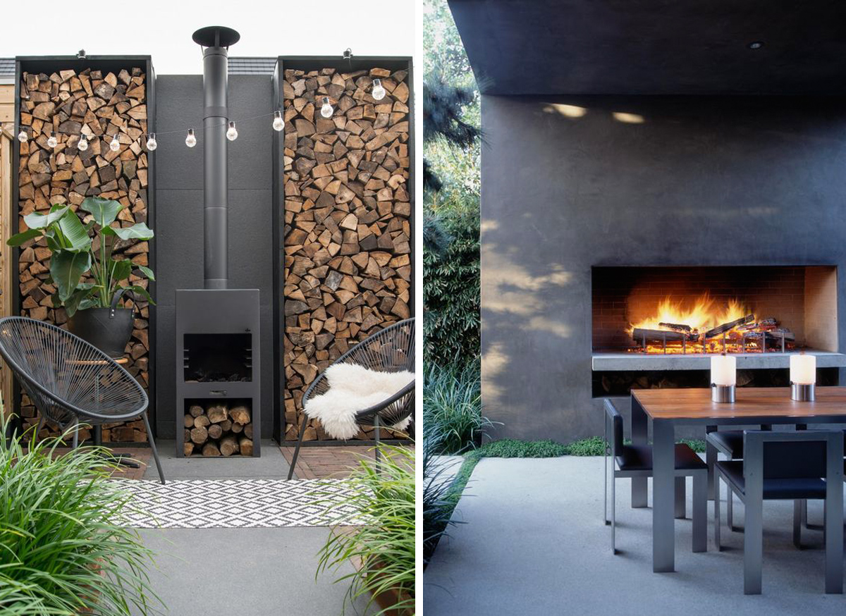 outdoor fireplace ideas