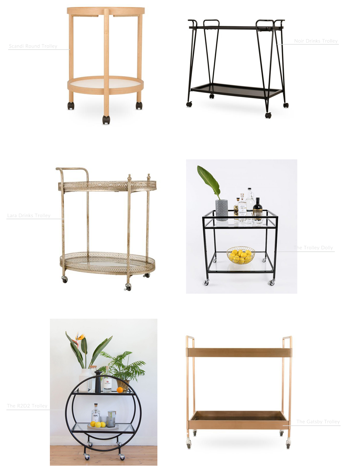 styling a bar cart