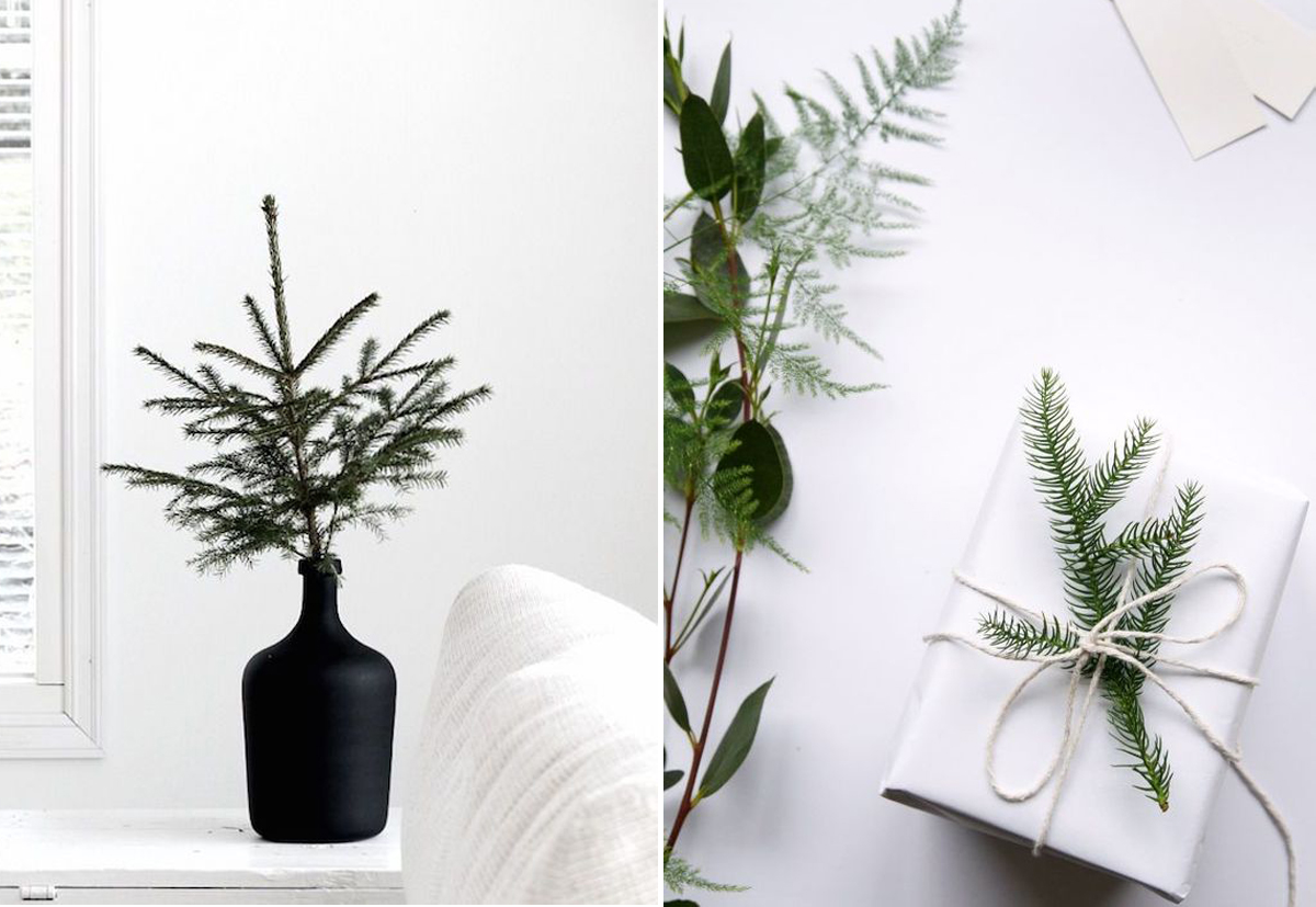 white and green christmas inspiration