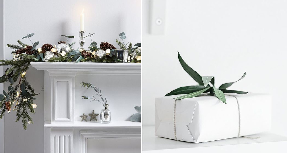 white and green christmas inspiration