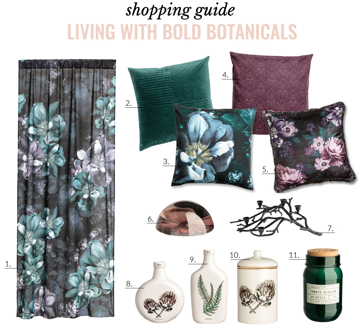 H&M botanical shopping guide