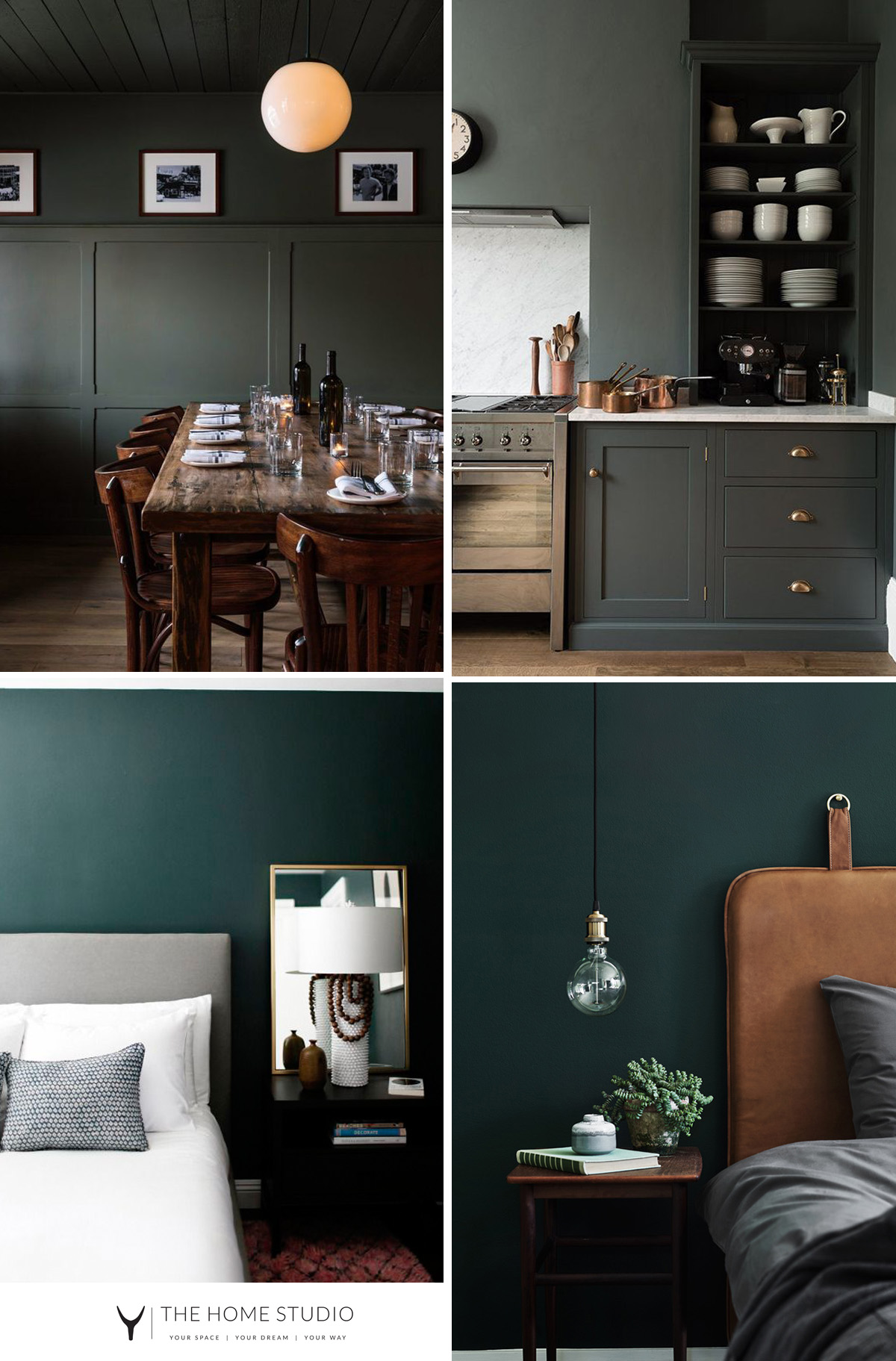 hues of green interior decor trends