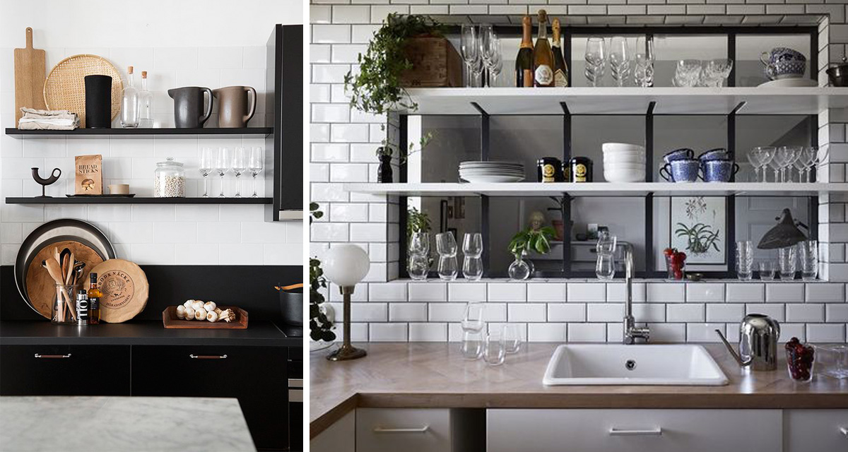 kitchen shelfie styling