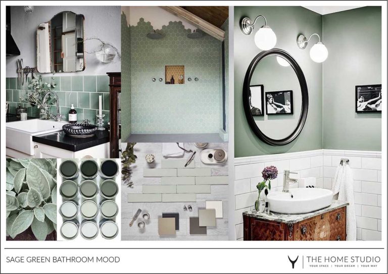 SAGE GREEN BATHROOM IDEAS + INSPO - The Home Studio | Interior Designers