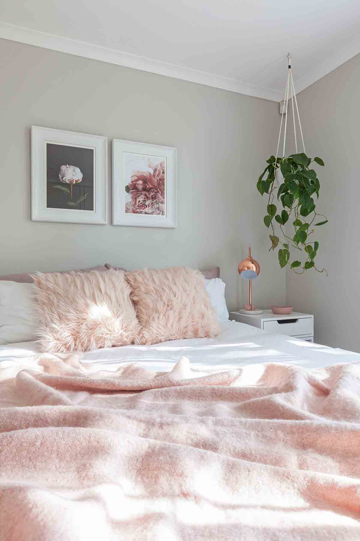 the home studio feminine master bedroom reveal