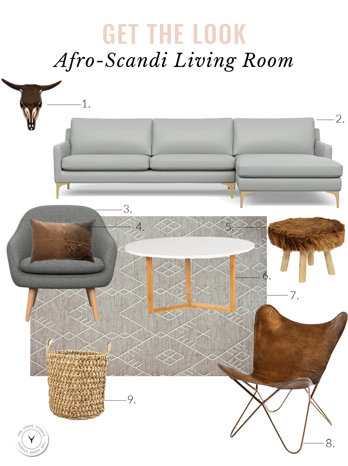 Afro Scandi Living Room Reveal