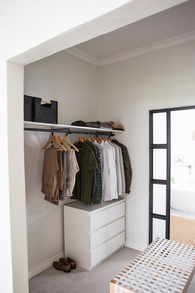 White and Green Bedroom