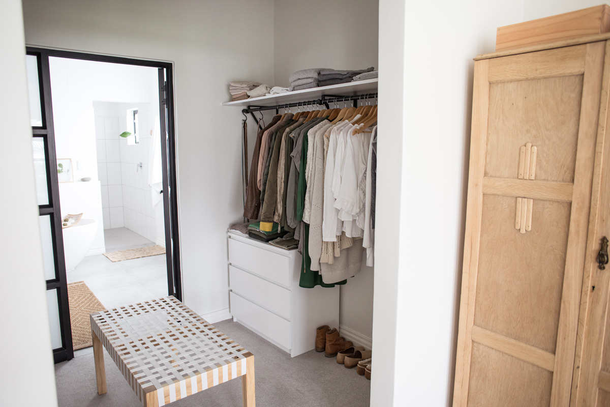 White and Green Bedroom