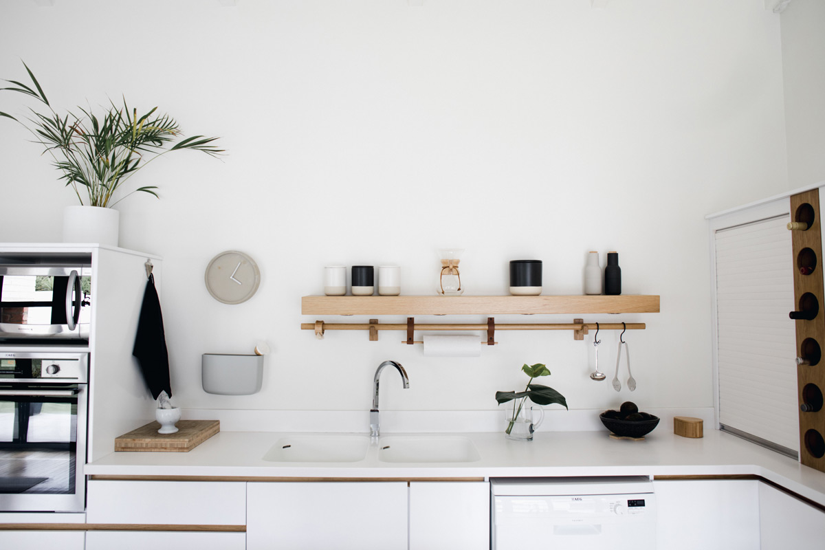 White and Wood Kitchen