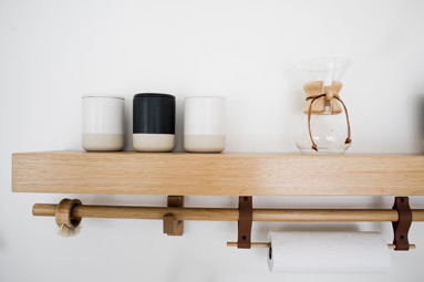 White and Wood Kitchen