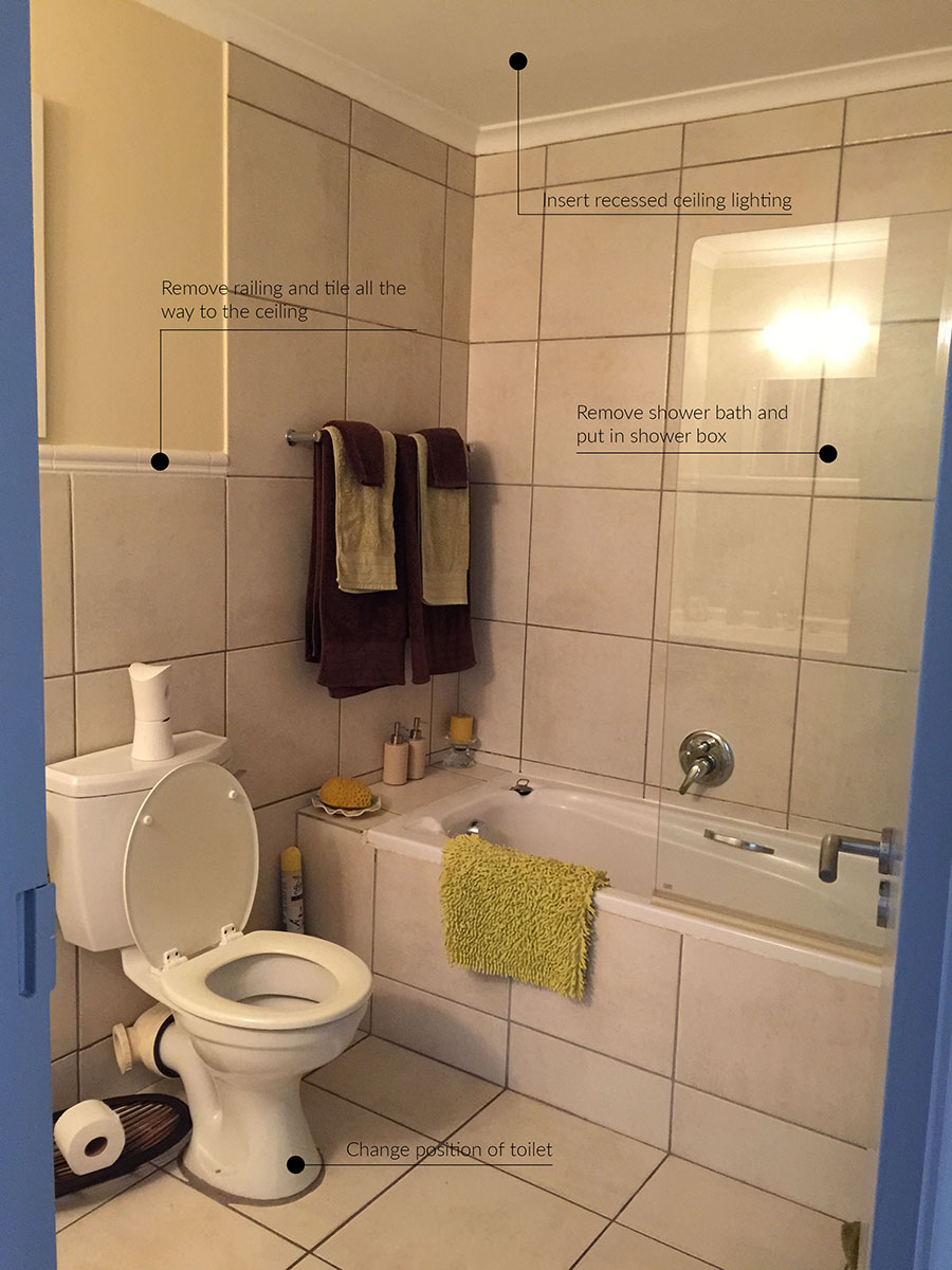 bathroom makeover process