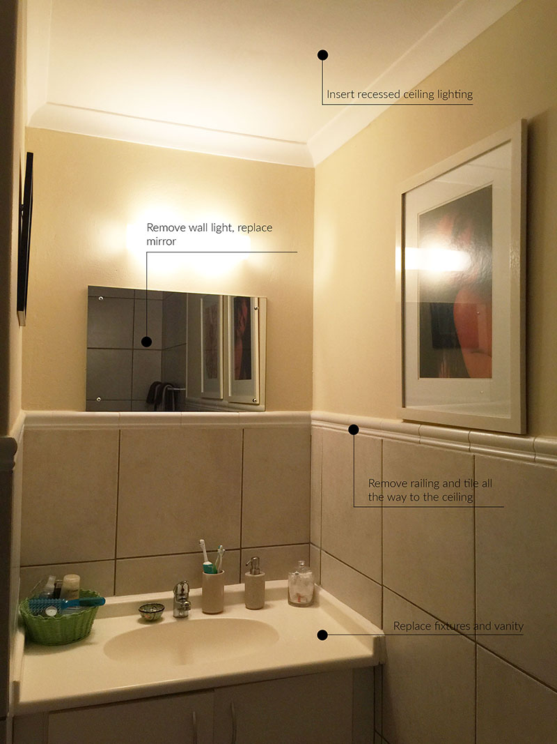 bathroom makeover process