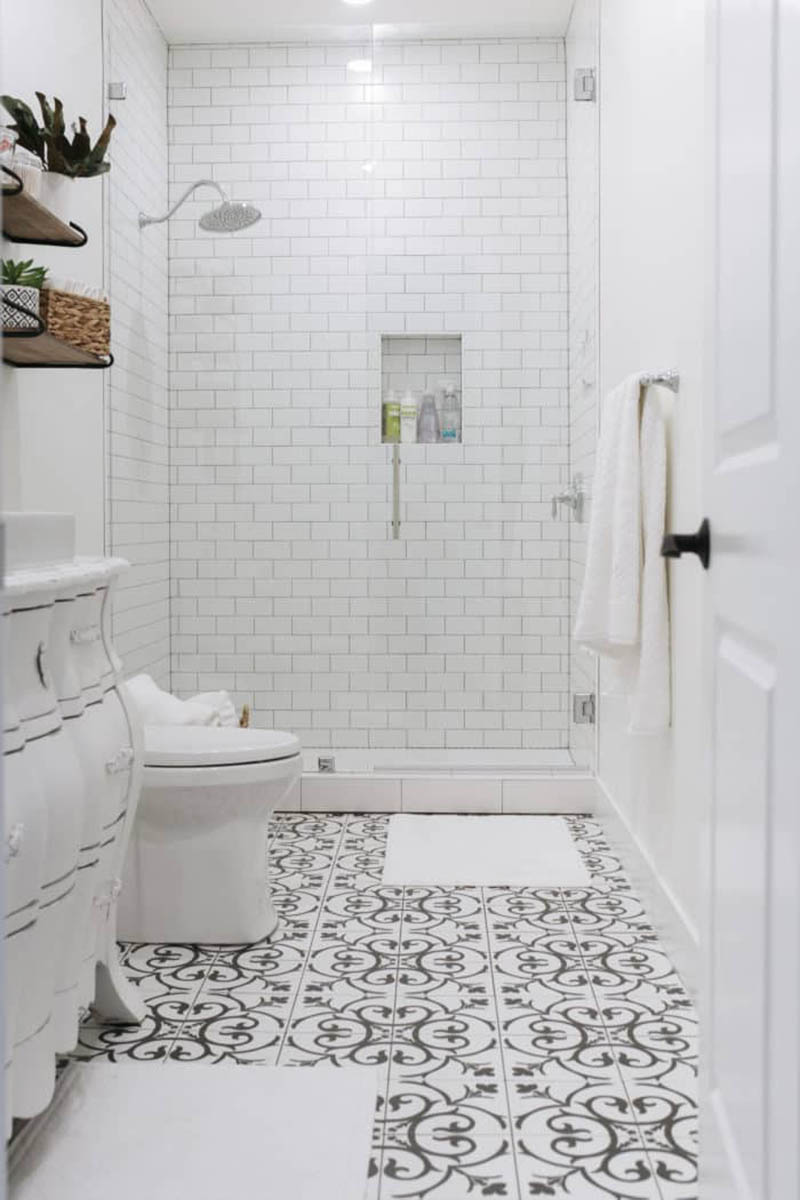 bathroom makeover process