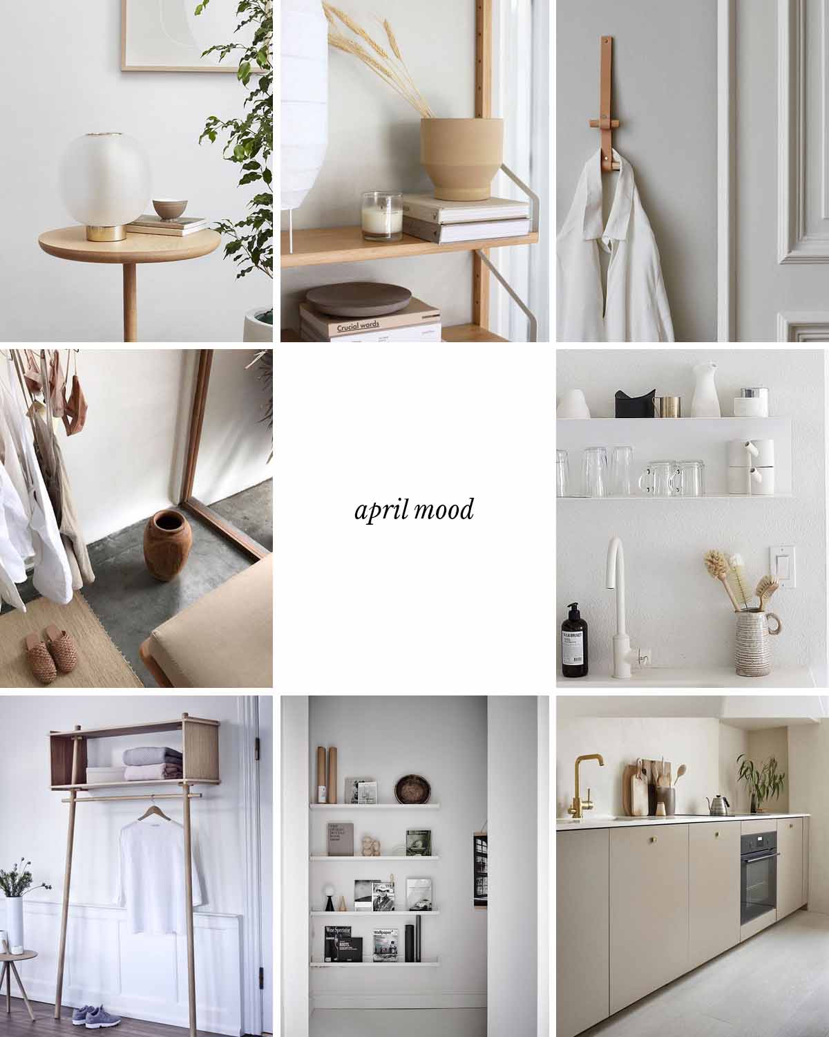 storage and organisational moodboard