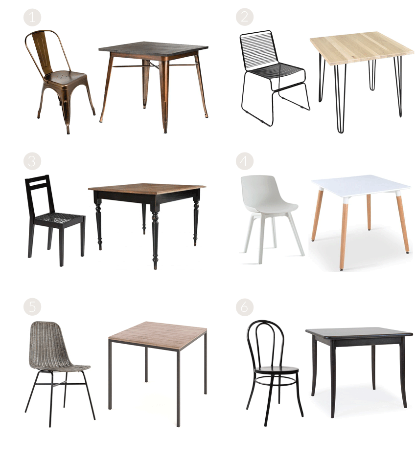 Small Spaces Dining Table and Chair Combos