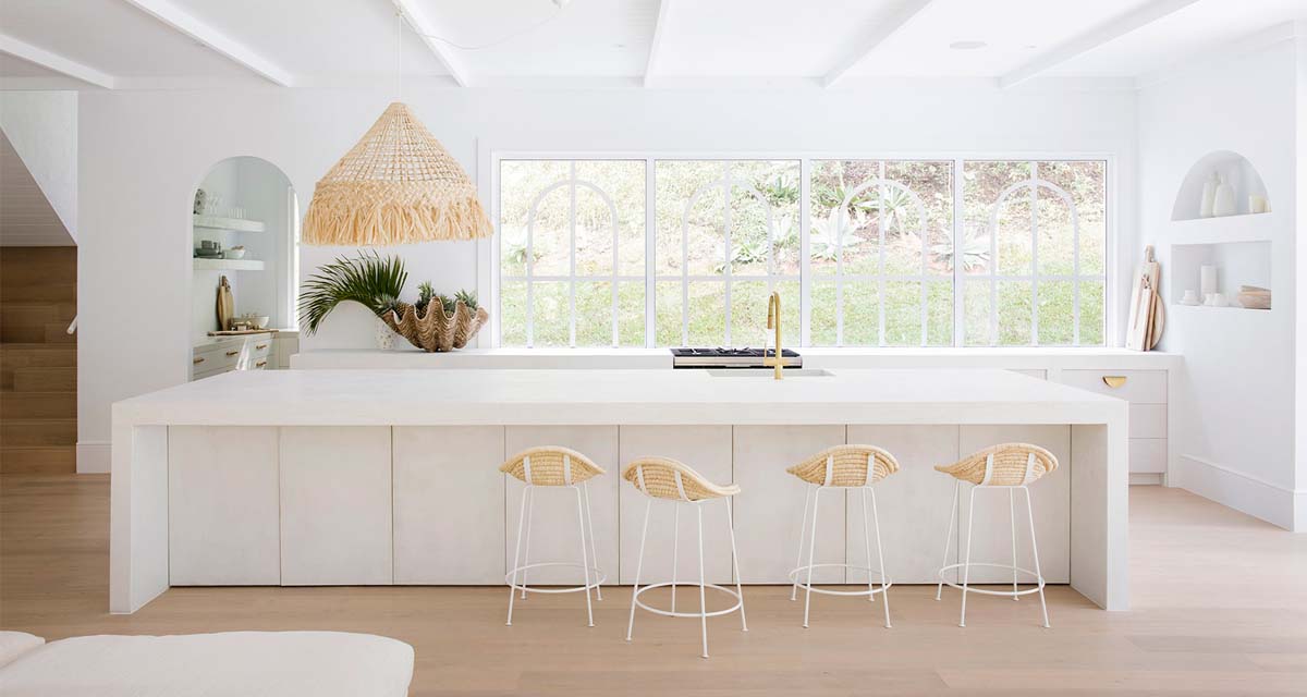 white on white home tour