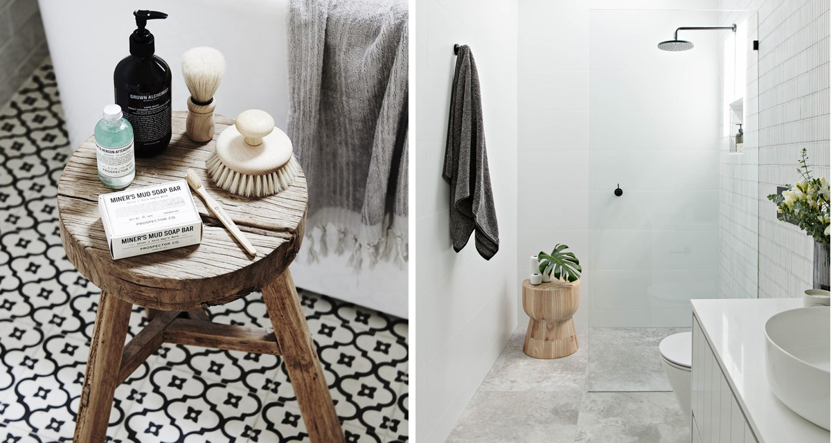 Timber Stools Round Up The It Bathroom Accessory