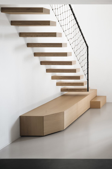 THS project living area and staircase concept