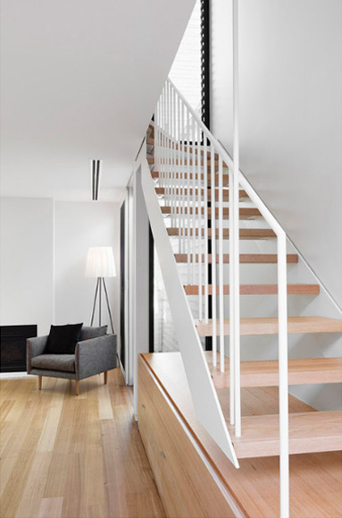 THS project living area and staircase concept