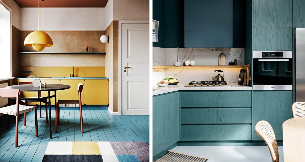 Kitchen Inspiration Modern Chic and Colourful