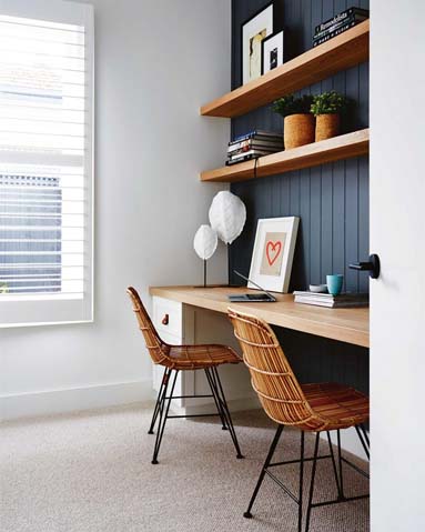 Wooden Panelling Office Inspiration - The Home Studio