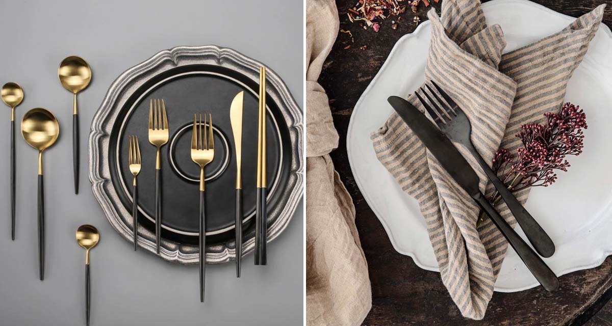 Round Up Dinner Plates and Cutlery