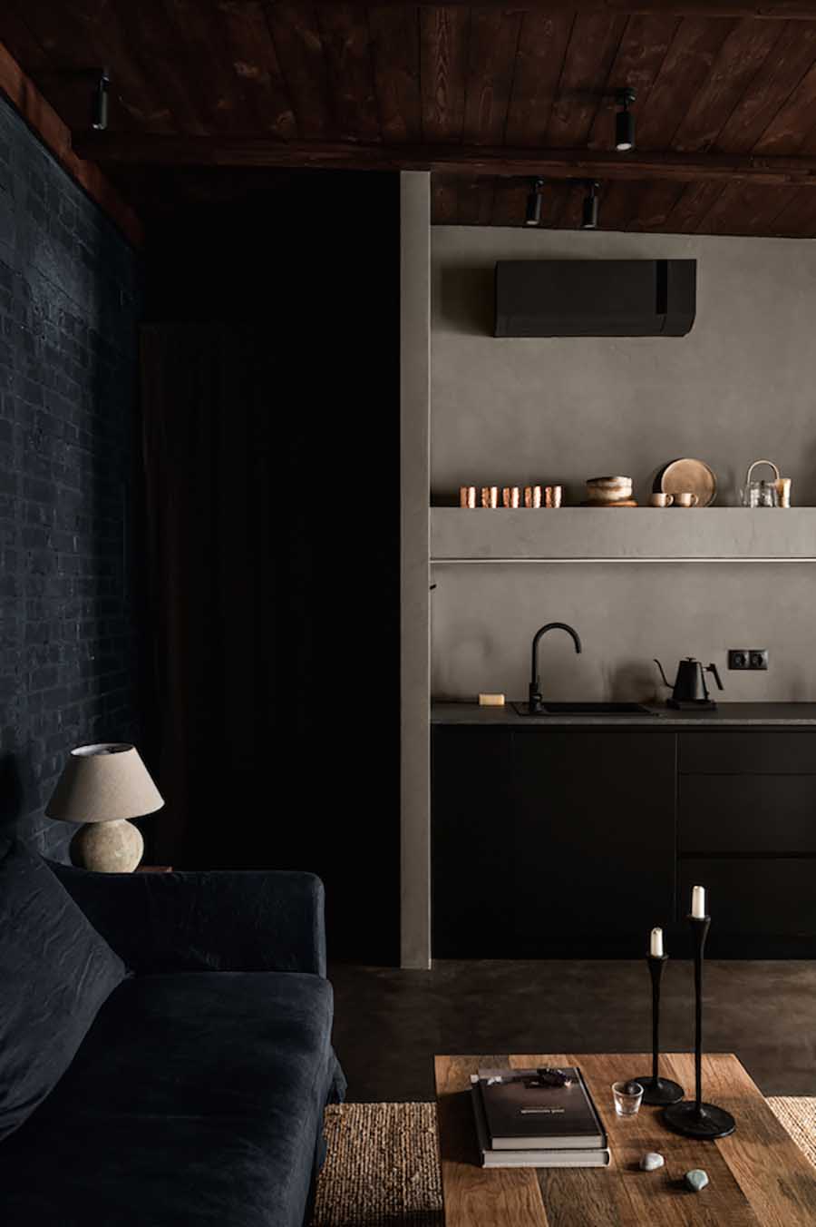 Dark And Moody Apartment Interior