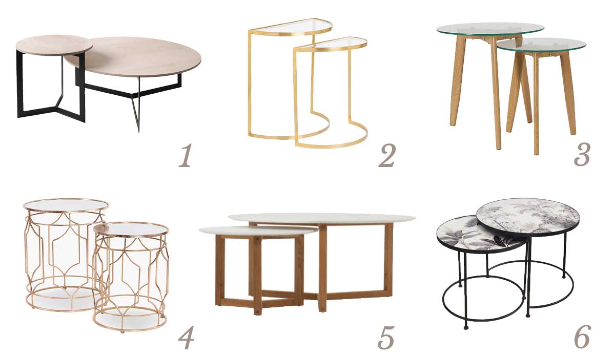 Nested Side Tables for Small Spaces