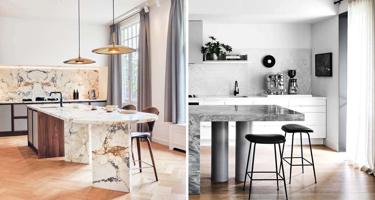 The Home Studio Trend Alert Scupltural Kitchen Islands