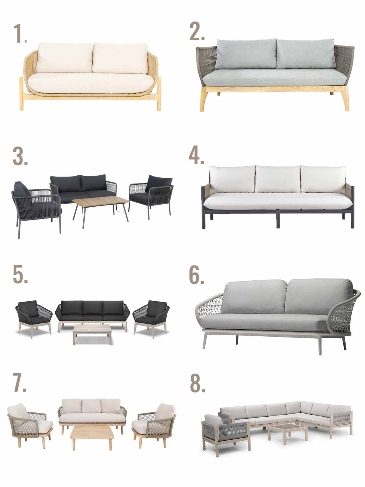 Outdoor Sofa Round Up